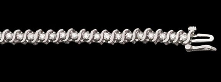 S-Link Style Tennis Bracelet