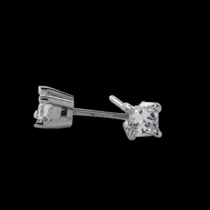 Diamond Princess Cut Studs